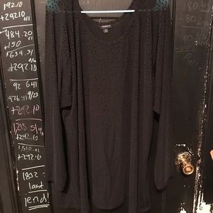 Torrid black star mesh shirt